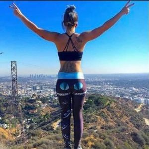 Lotus Leggings Mad Here Cheshire Cat Legging Small